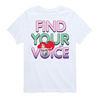 Disney's The Little Mermaid Boys Find Your Voice Tee