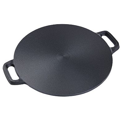 Pre Seasoned Cast Iron 12 Inch Crepe Pan Set - 5 Piece Kitchen Pancake Grill