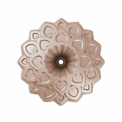 Baker's Secret Fluted Cake Pan, Cast Aluminum 2 Layers Nonstick Coating (Amour)