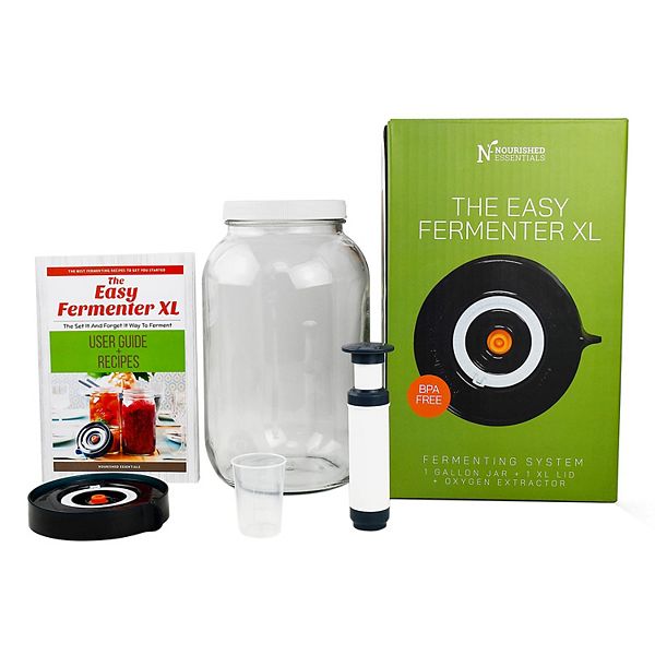 Easy Fermenter Glass Jar with Lid, Fermentation Containers with lids