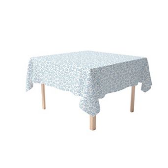 Square Tablecloth, 100% Cotton, 60x60", Beach Shells