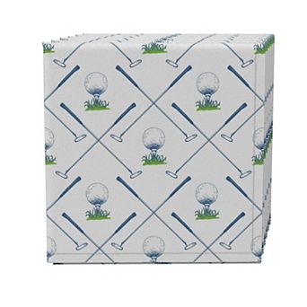 Napkin Set of 4, 100% Cotton, 20x20", Tee Up Golf