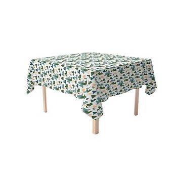 Square Tablecloth, 100% Cotton, 60x60", Abstract Landscape