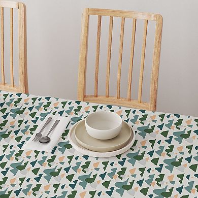 Square Tablecloth, 100% Cotton, 60x60", Abstract Landscape