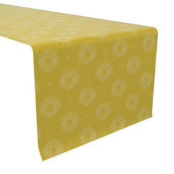 Table Runner, 100% Cotton, 16x90", Modern Sunrise