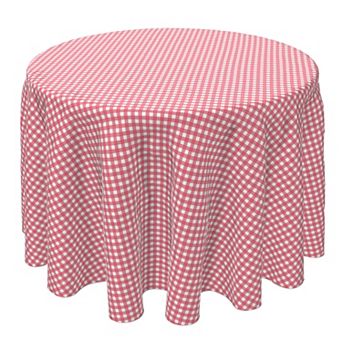 Round Tablecloth, 100% Cotton, 60 Round", Plaid 18