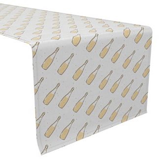 Table Runner, 100% Cotton, 16x90", Champagne Style