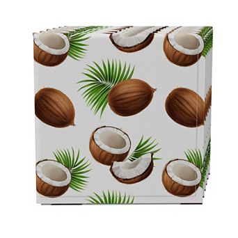 Napkin Set of 4, 100% Cotton, 20x20", Coconut Paradise