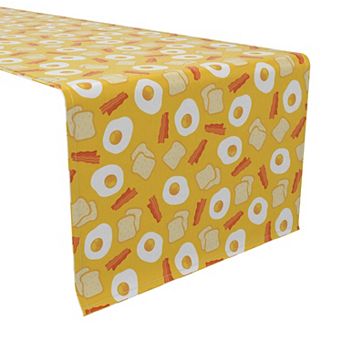 Table Runner, 100% Cotton, 16x90", Morning Breakfast