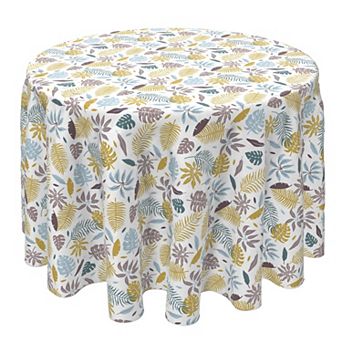 Round Tablecloth, 100% Cotton, 60 Round", Paradise Palm