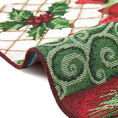 Cloth Christmas Table Placemats, Set of 6 Holiday Placemats for Xmas, 13x18.5 In