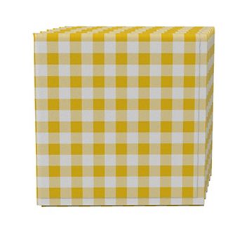 Napkin Set of 4, 100% Cotton, 20x20", Plaid 4