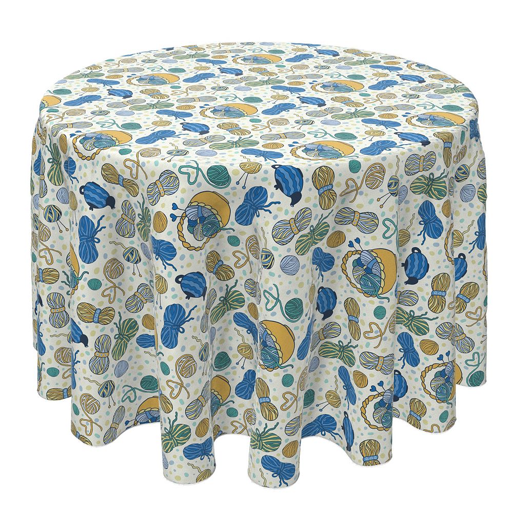 Round Tablecloth, 100% Cotton, 60 Round