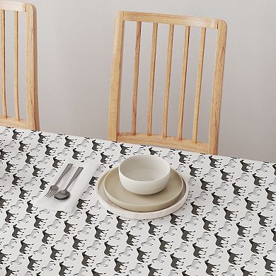 Round Tablecloth, 100% Cotton, 60 Round", Equestrian Pattern