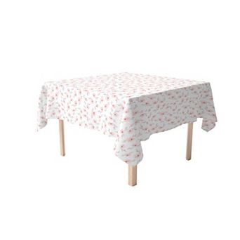 Square Tablecloth, 100% Cotton, 60x60", Blooming Cherry Blossom