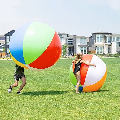 Inflatable Beach Ball for Kids and Adults Plastic Pool Float