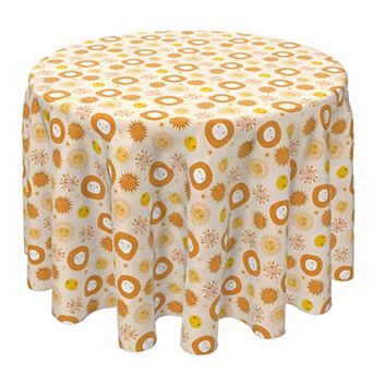 Round Tablecloth, 100% Cotton, 60 Round", Sunshine Smiles