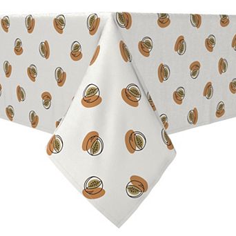 Square Tablecloth, 100% Cotton, 60x60", Simple Melons