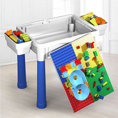PicassoTiles 331 PC Building Brick Blocks, Activity Play Table Set Kids Ages 3+