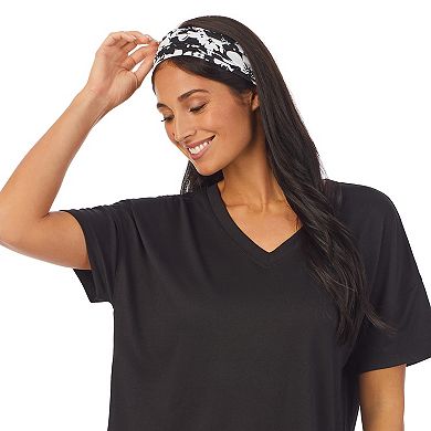 Women's Cuddl Duds® Top & Capri Bottoms Pajama Set with Headband
