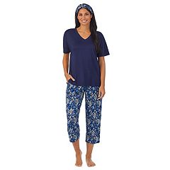 Women's Cuddl Duds 3-pc. Stretch Fleece Long Sleeve Pajama Top, Pajama Pants  & Headband Set, Size: Medium Long, Winter Fairisle - Yahoo Shopping