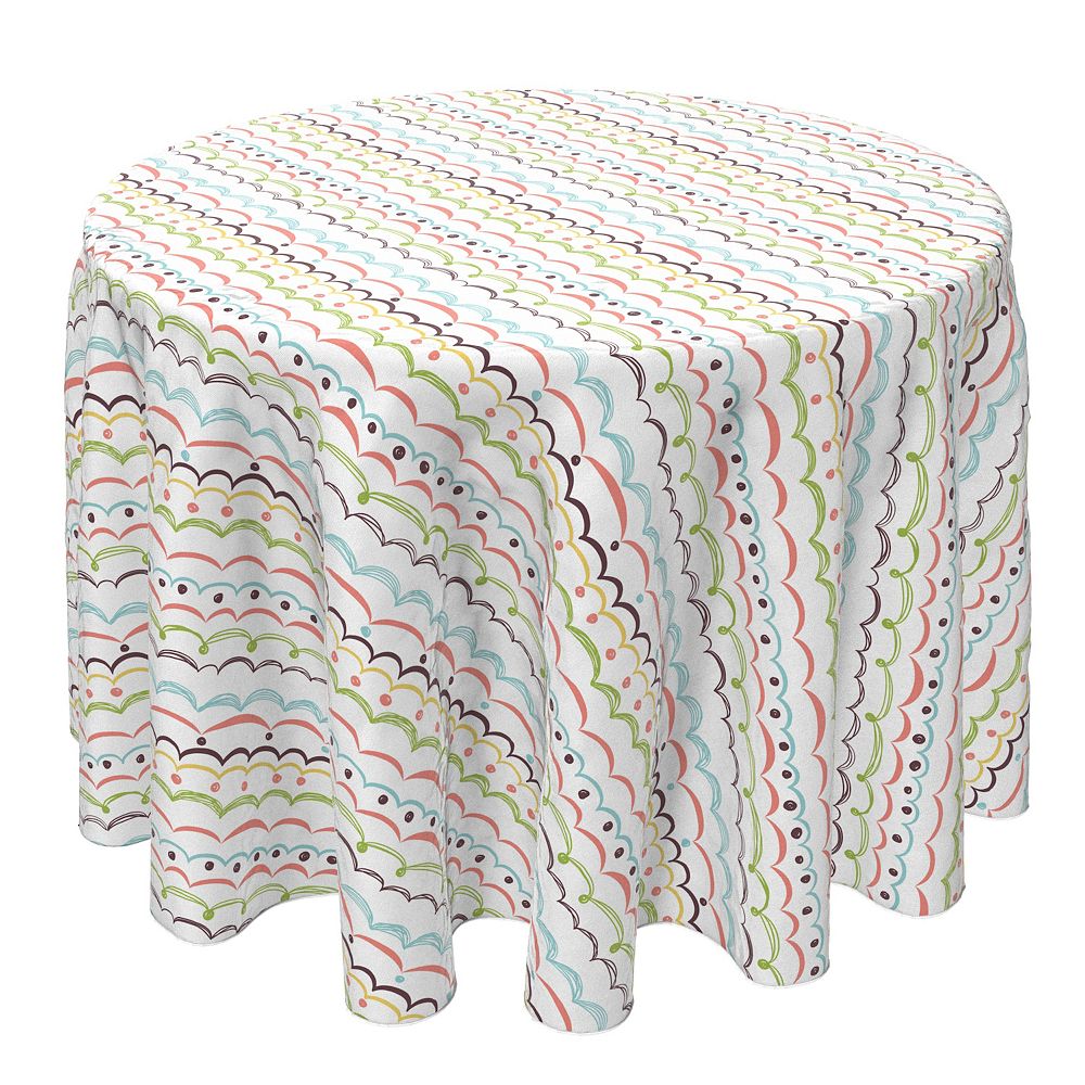 Round Tablecloth, 100% Cotton, 60 Round