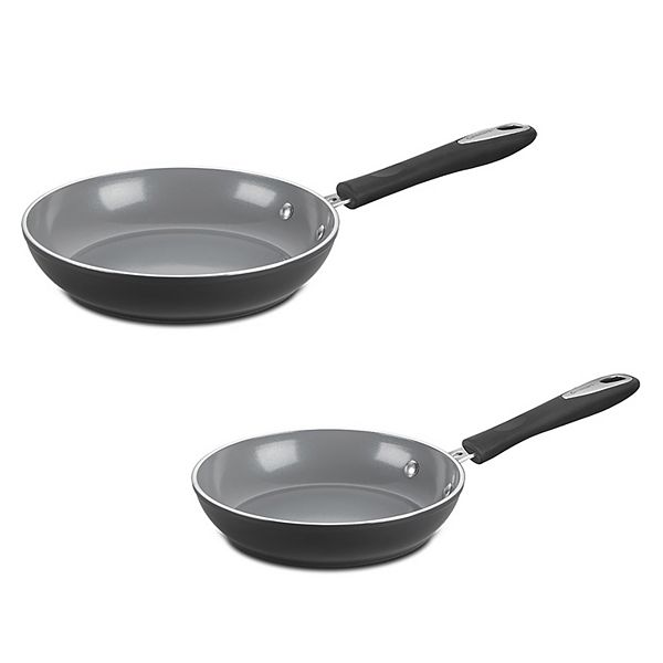 Cuisinart® Ceramica® XT Matte Collection Ceramic Non-Stick 2-pk. 8" & 10" Skillets - Black