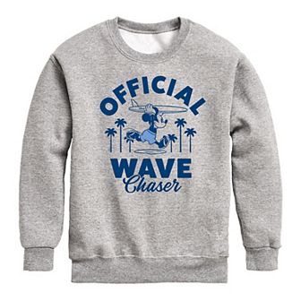Disney's Mickey Mouse Boys 8-20 Official Wave Chaser Fleece Sweatshirt