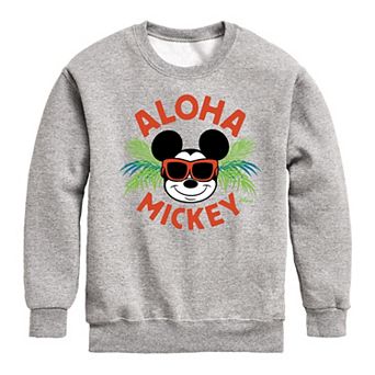 Disney's Mickey Mouse Boys 8-20 Aloha Crew Fleece Sweatshirt