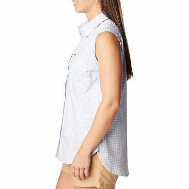Women's Columbia Anytime Lite Collared Button Down Tank Top