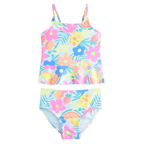 Baby & Toddler Girl Jumping Beans® Tropical Floral Print Tankini Top ...