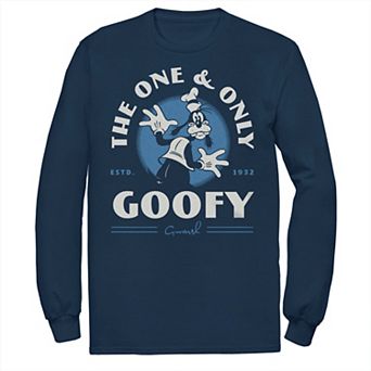 Disney's Mickey Mouse & Friends Big & Tall The One & Only Goofy Long Sleeve Graphic Tee