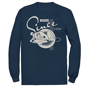 Disney's Mickey Mouse & Friends Big & Tall Pluto Loyal Since 1930 Long Sleeve Graphic Tee