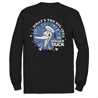Disney's Donald Duck Big & Tall What's The Big Idea Long Sleeve Graphic Tee