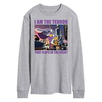 Disney's Darkwing Duck Men's Terror Long Sleeve Graphic Tee