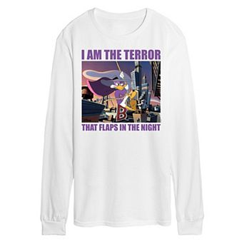 Disney's Darkwing Duck Men's Terror Long Sleeve Graphic Tee
