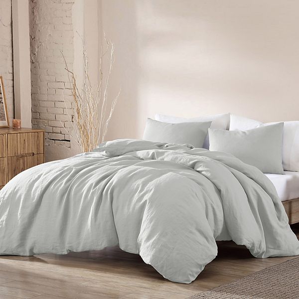 Logan 2 pc Twin Comforter Set Riverbrook Home Logan Comforter Cover Set Gray - Twin - 2 PIece