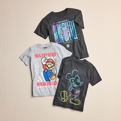 Disney's Mickey Mouse Boys 8-20 Neon Outline Graphic Tee