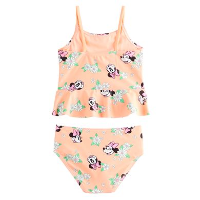Disney's Minnie Mouse Toddler Girl Floral Print 2-Piece Tankini & Bottoms Swim Set by Jumping Beans