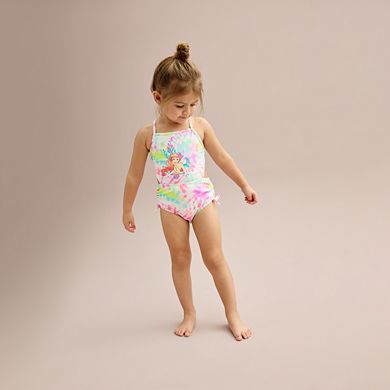 Disney Little Mermaid Baby & Toddler Girl One-Piece Ariel Rash Guard Swimsuit by Jumping Beans®