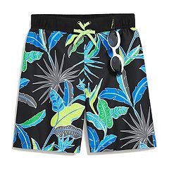 Boys 8-20 ZeroXposur Tropical Striped Swim Trunks