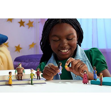 Disney’s Wish The Teens Pack of 8 Posable Mini Dolls & Star Figure by Mattel
