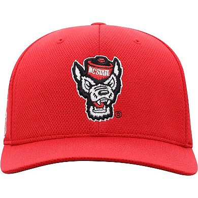 Men's Top of the World Red NC State Wolfpack Reflex Logo Flex Hat