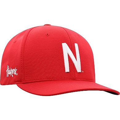 Men's Top of the World Scarlet Nebraska Huskers Reflex Logo Flex Hat