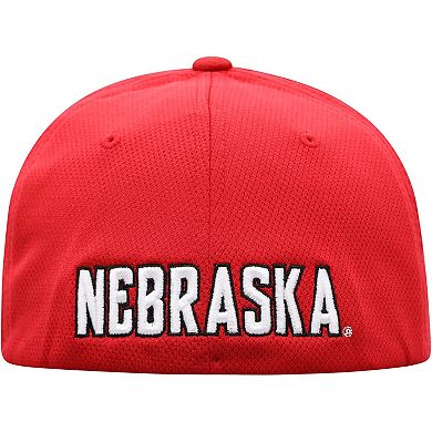 Men's Top of the World Scarlet Nebraska Huskers Reflex Logo Flex Hat