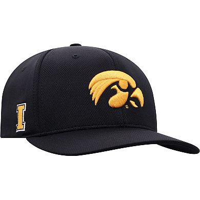 Men's Top of the World Black Iowa Hawkeyes Reflex Logo Flex Hat