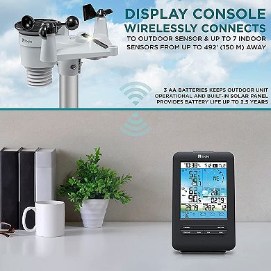 7-in-1 Wireless Weather Station 5.5" with 3-Day Forecast