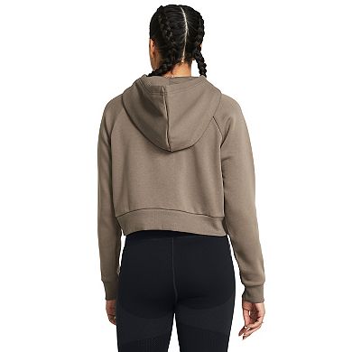 Women's Under Armour Rival Fleece Crop Full-Zip Hoodie