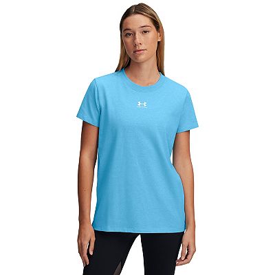 (取寄) アンダーアーマー レディース ライバル コア ショート スリーブ T シャツ Under Armour women Rival Core Short Sleeve T Shirt White/Black Under Armour Womens Rival Core Short Sleeve T Shirt, (001