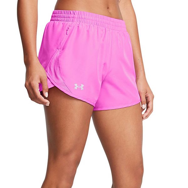 Women's Under Armour Fly-By Shorts Color: Vivid Magenta Size: X LARGE